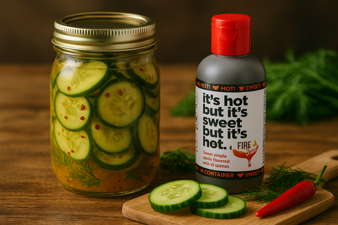 Fire Syrup Fire Syrup Spicy Refrigerator Pickles – Patter Fam Foods