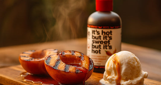 Fire Syrup Spicy Grilled Peaches