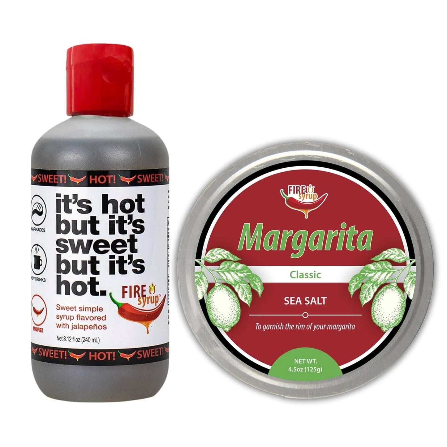 Fire Syrup & Margarita Cocktail Rimmer Duo