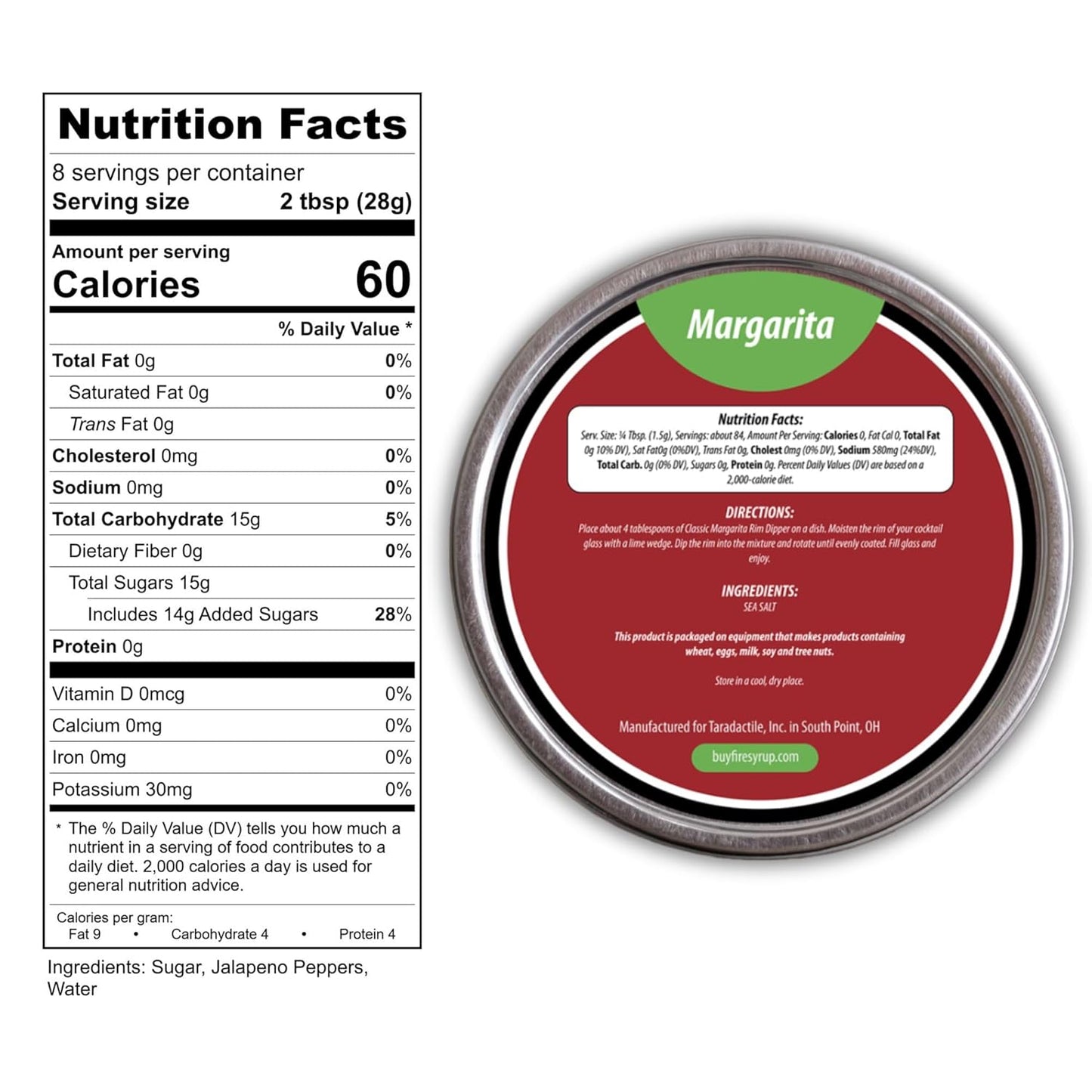 Fire Syrup & Margarita Cocktail Rimmer Duo