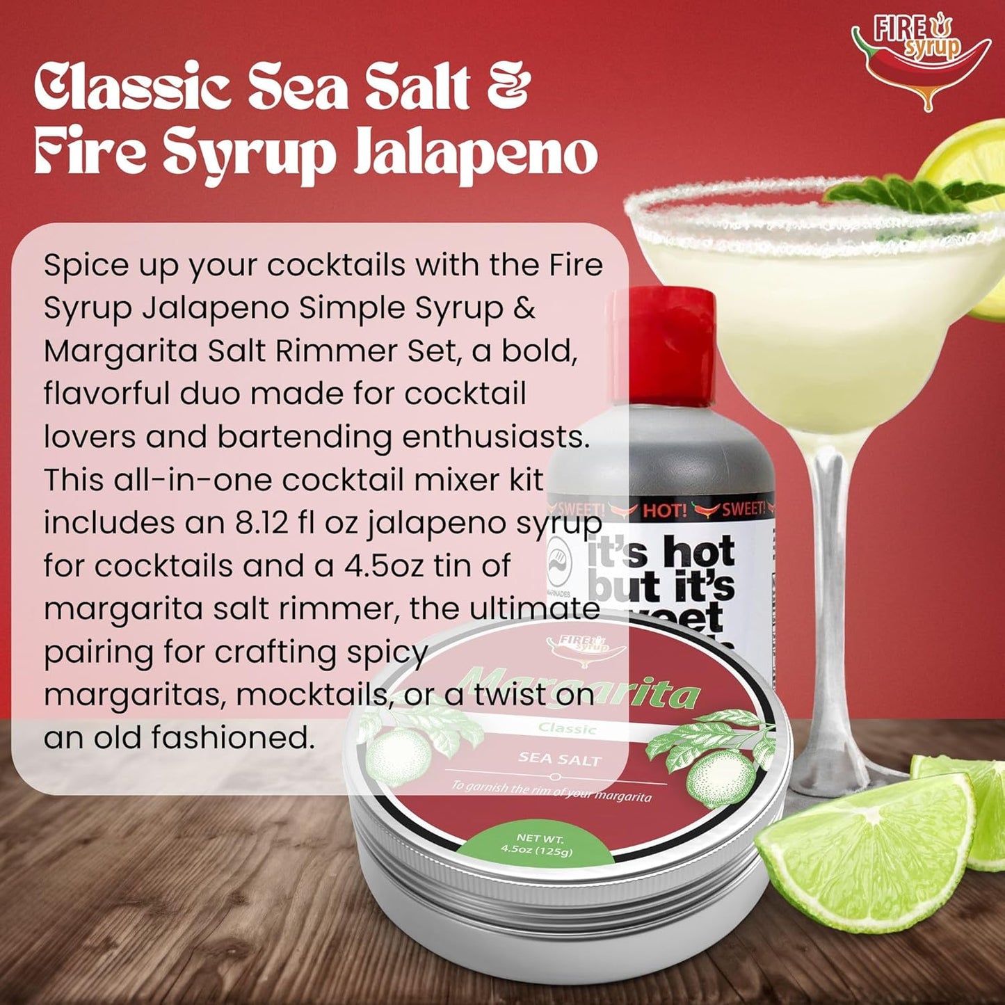 Fire Syrup & Margarita Cocktail Rimmer Duo