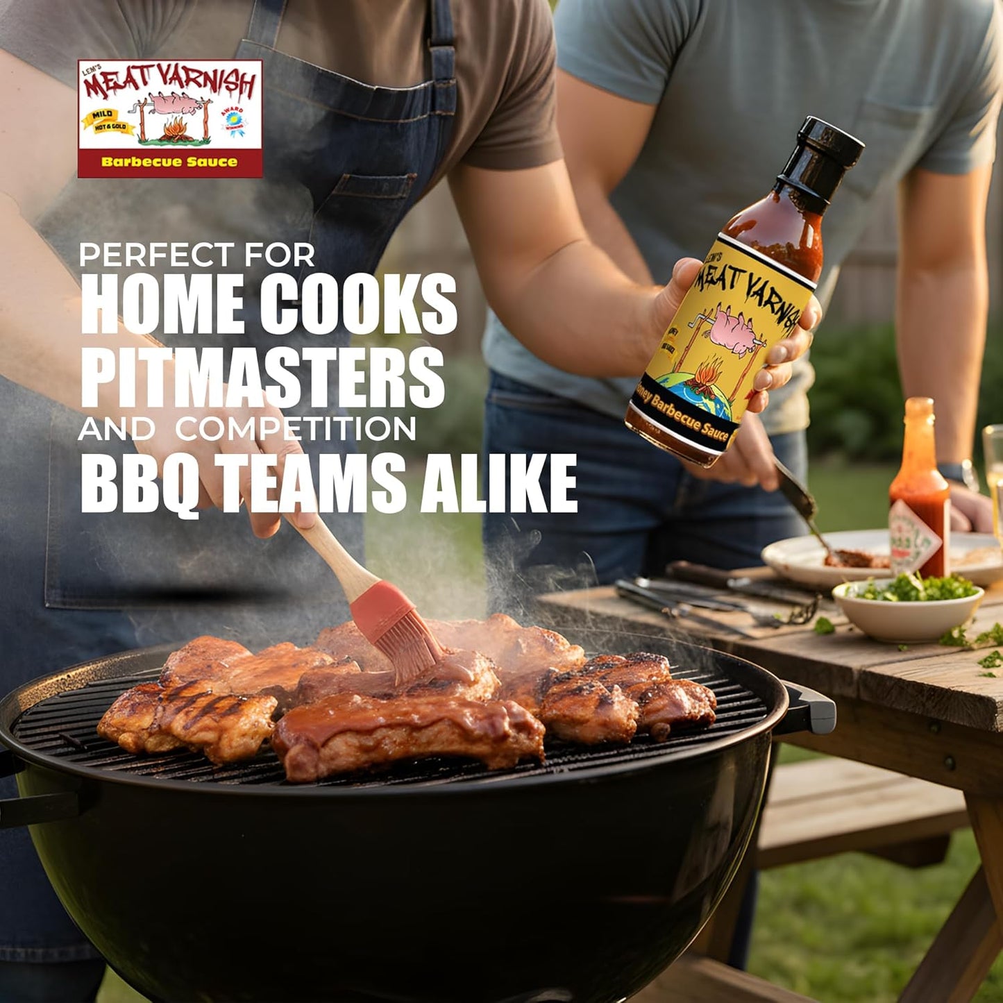 Lem's Meat Varnish HONEY BBQ Sauce - 12 oz bottle