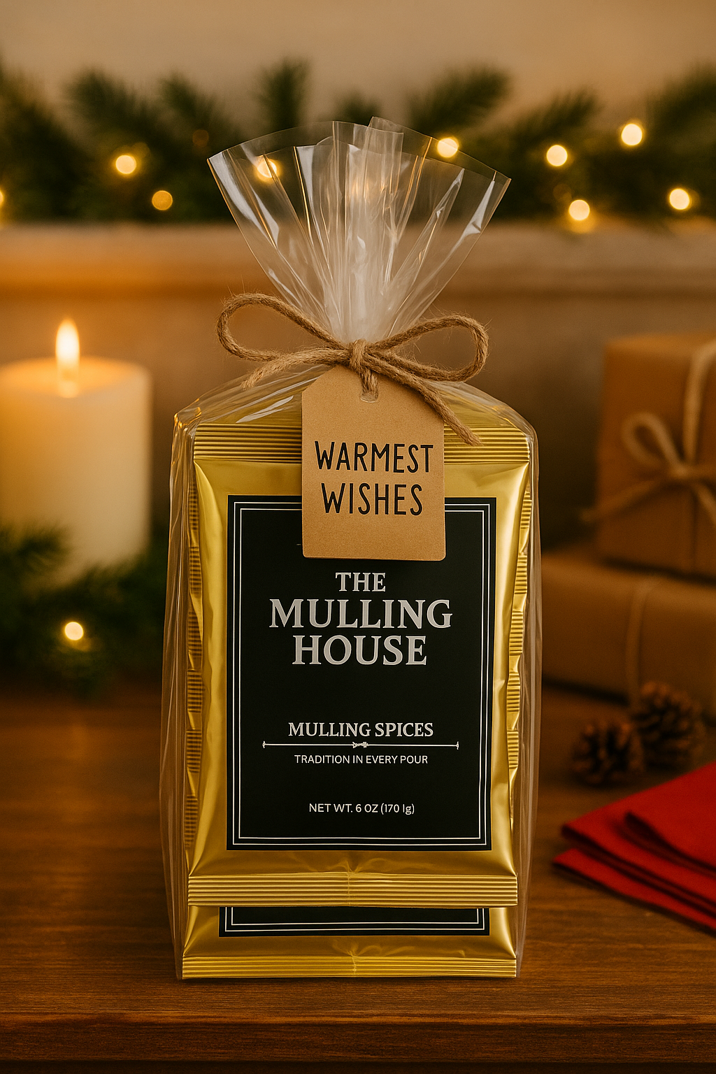 The Mulling House Mulling Spices 3-Pack – 6 oz Pouches for Making Magic in Cider, Wine, Tea, Coffee & Baking – Instant Dissolving Drink Mix with Cinnamon, Clove, Nutmeg, Citrus – Holiday Favorite