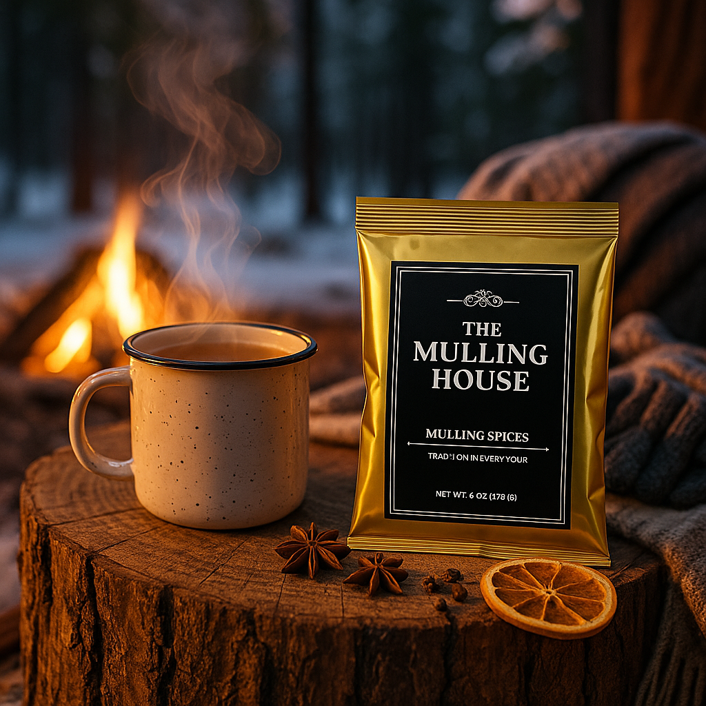 The Mulling House Mulling Spices 3-Pack – 6 oz Pouches for Making Magic in Cider, Wine, Tea, Coffee & Baking – Instant Dissolving Drink Mix with Cinnamon, Clove, Nutmeg, Citrus – Holiday Favorite