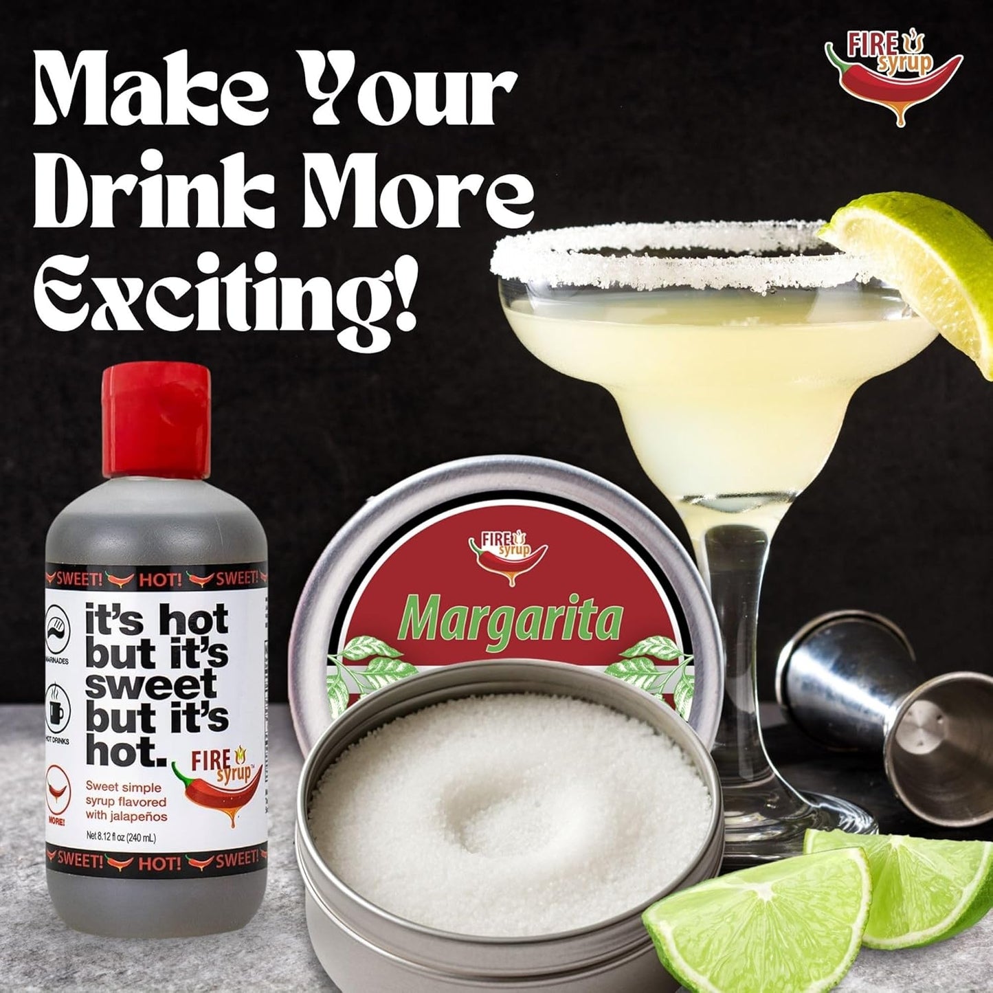 Fire Syrup & Margarita Cocktail Rimmer Duo