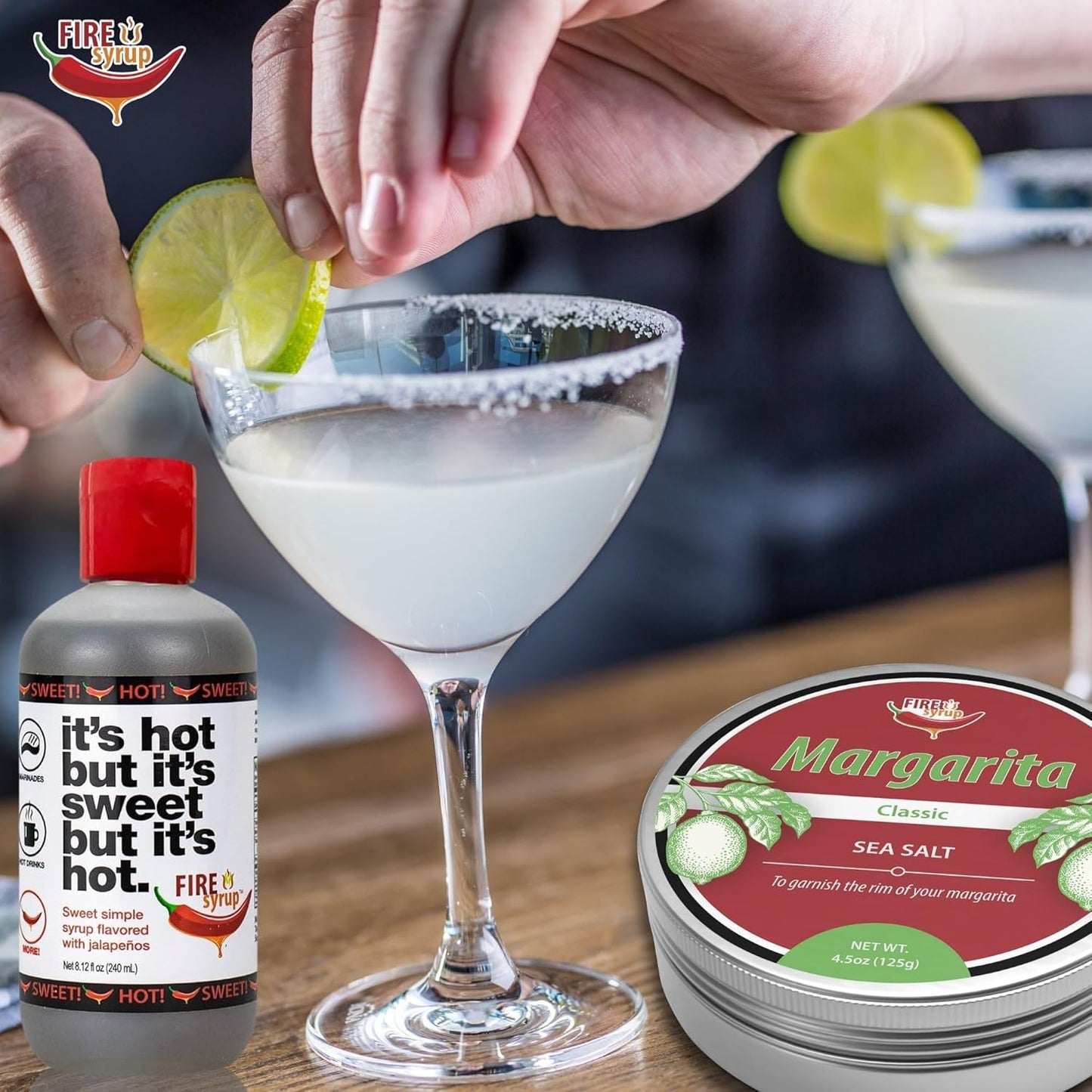 Fire Syrup & Margarita Cocktail Rimmer Duo