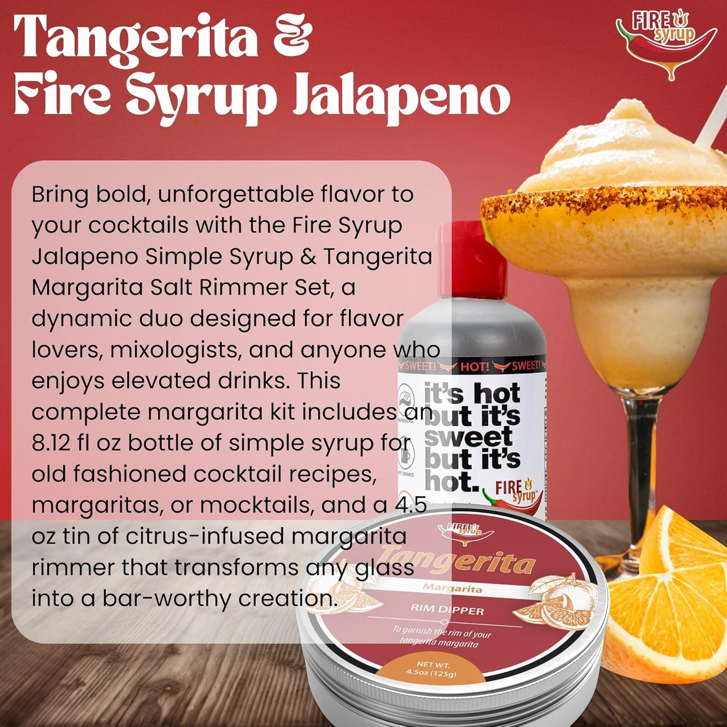 Fire Syrup & Tangerita Margarita Rim Dipper