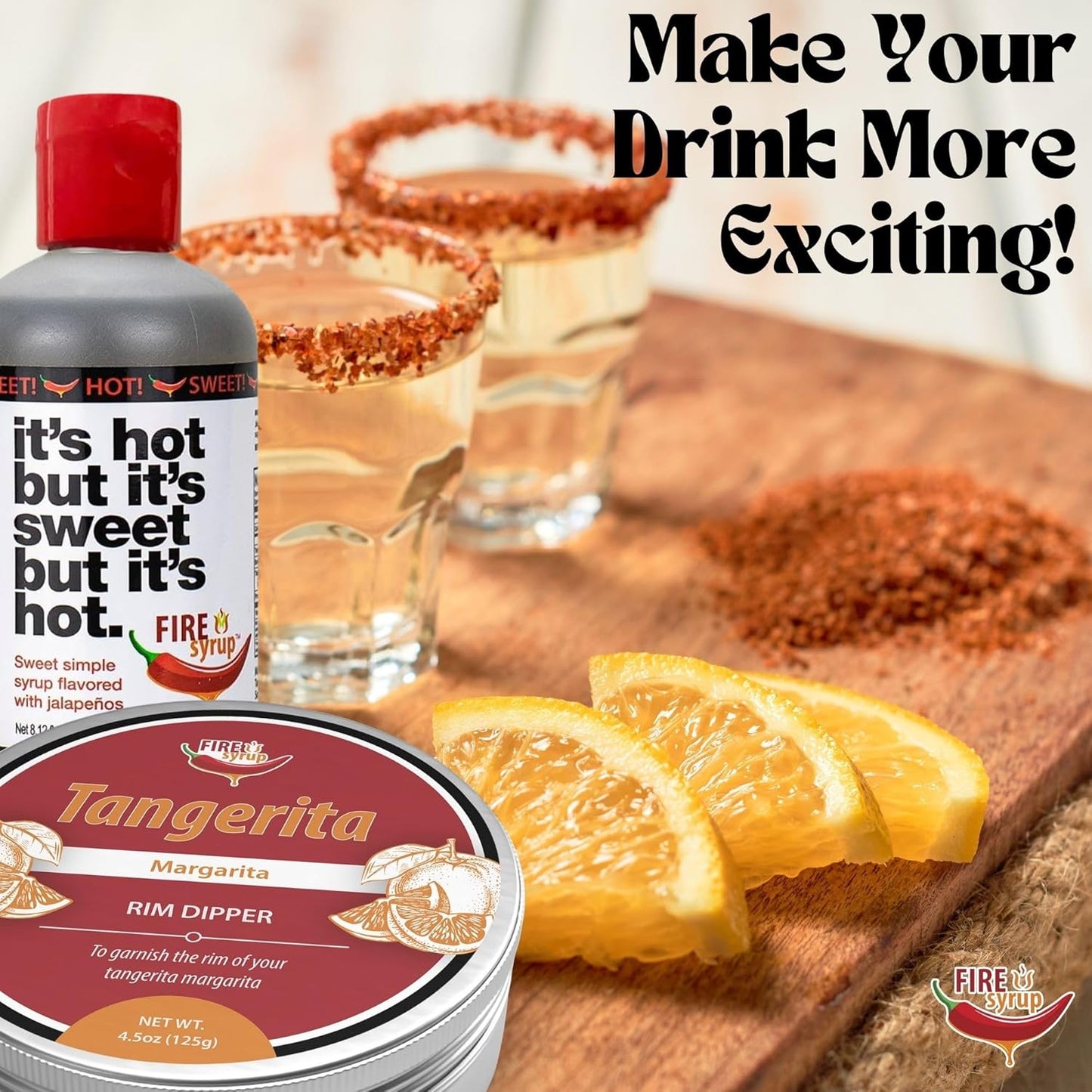 Fire Syrup & Tangerita Margarita Rim Dipper