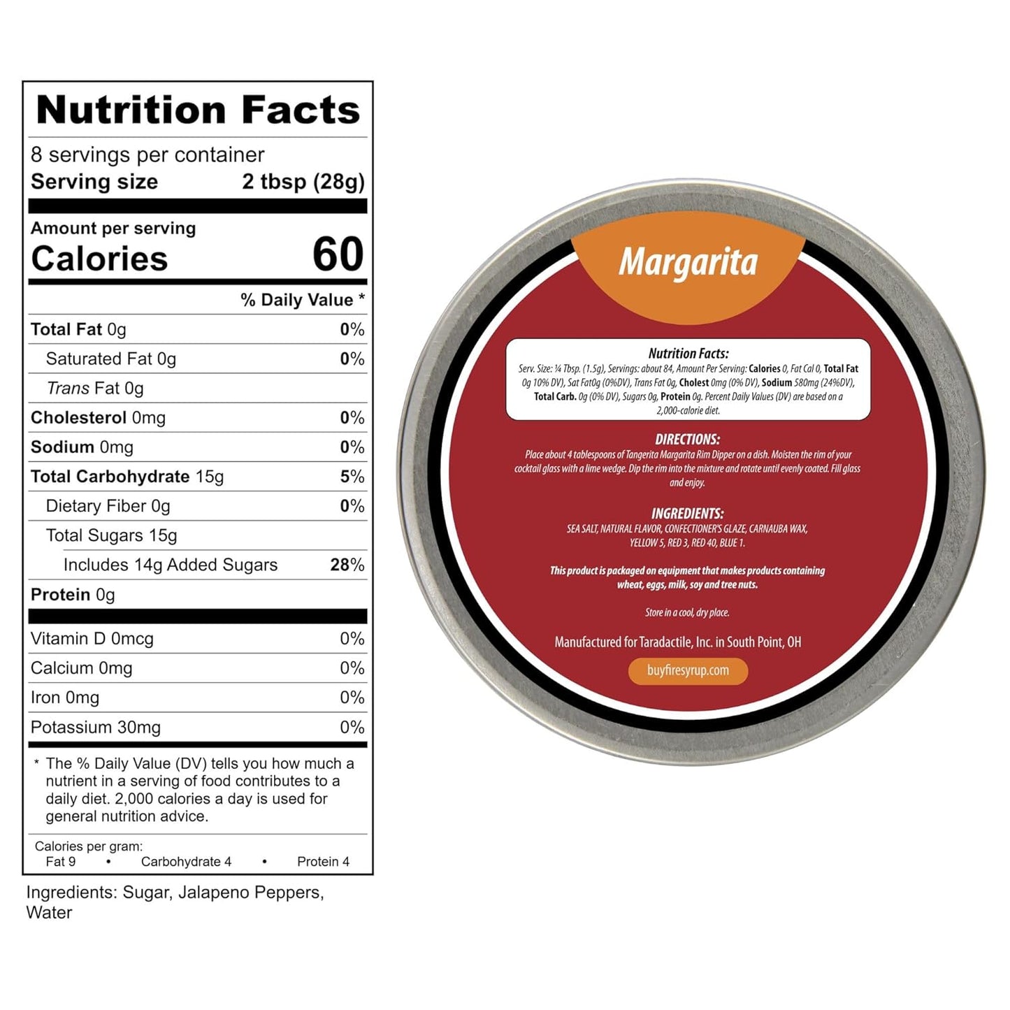 Fire Syrup & Tangerita Margarita Rim Dipper